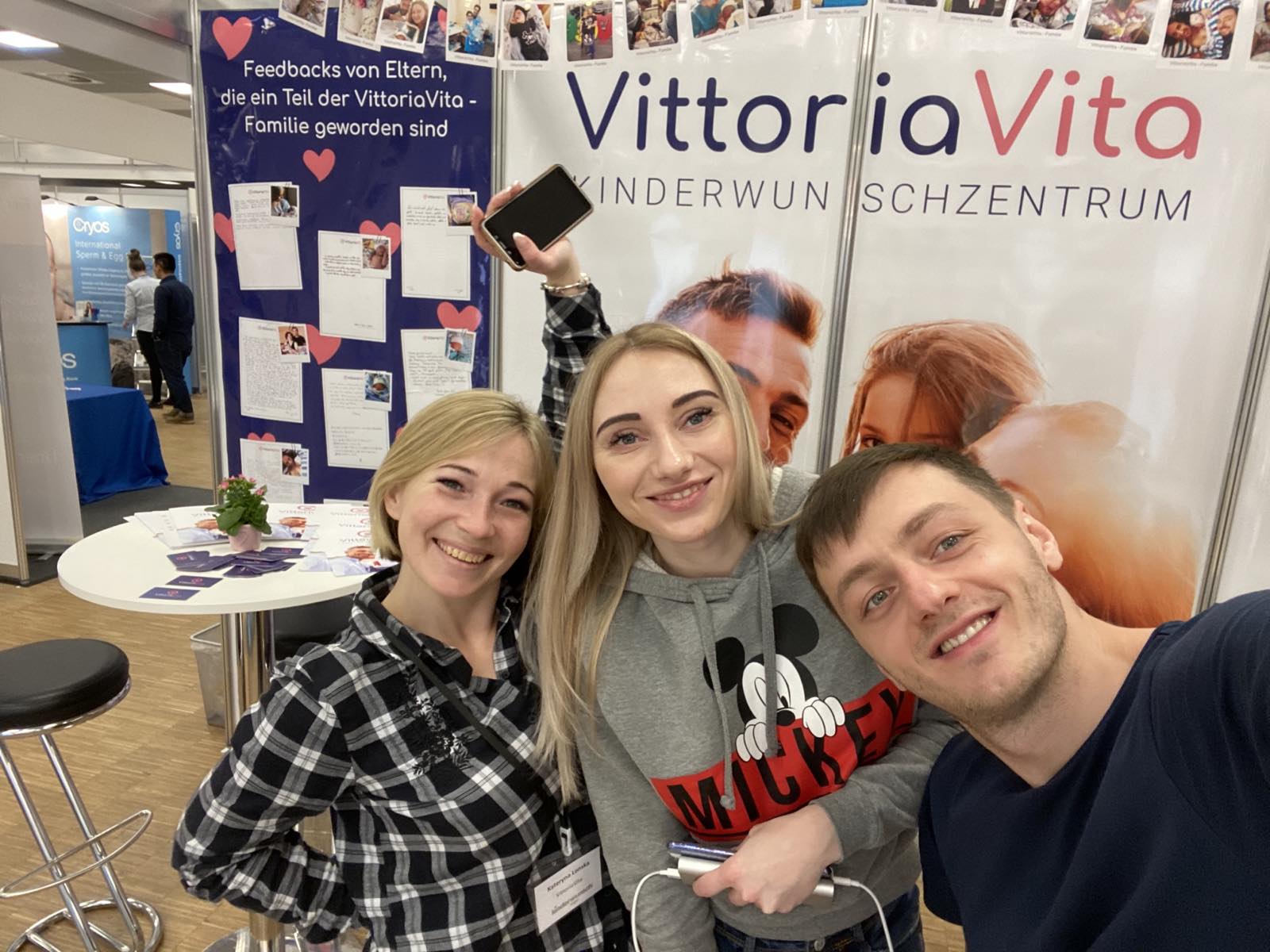 Employees VittoriaVita at the Kinderwunsch-Tage in Berlin 2020